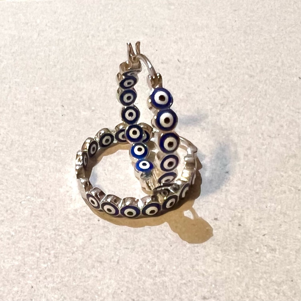 Evil Eye Hoop Earrings